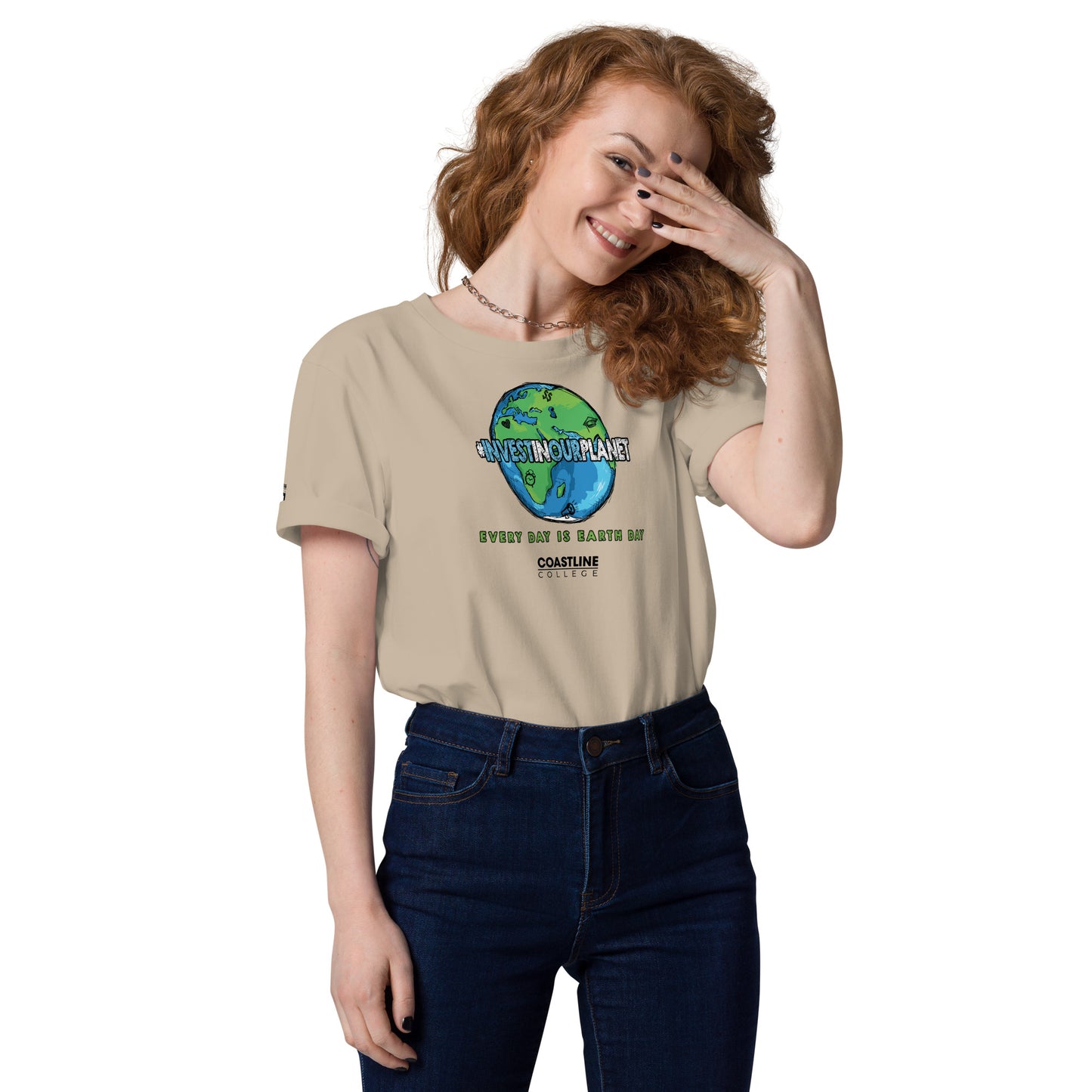 Coastline "Invest In Our Planet" Unisex organic cotton t-shirt (Light Colors)