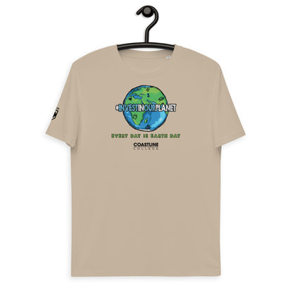 Coastline "Invest In Our Planet" Unisex organic cotton t-shirt (Light Colors)