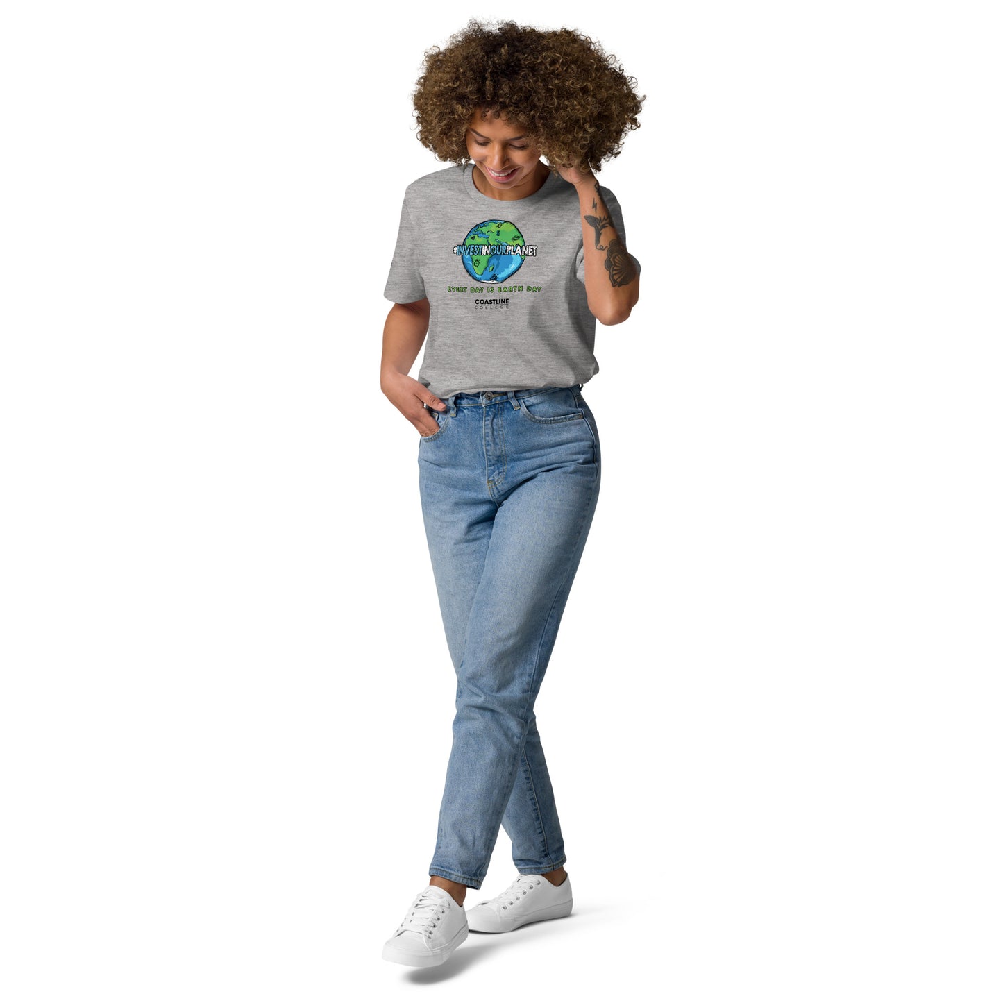 Coastline "Invest In Our Planet" Unisex organic cotton t-shirt (Light Colors)