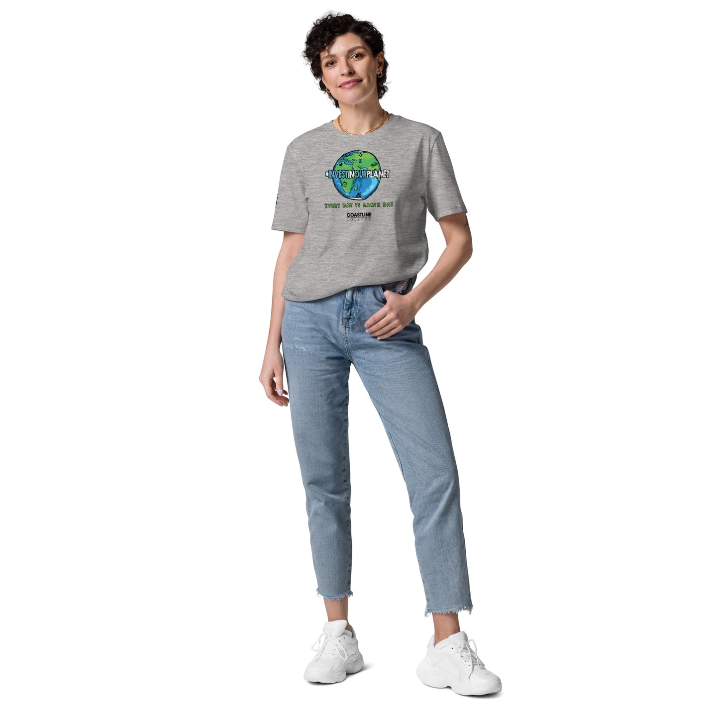 Coastline "Invest In Our Planet" Unisex organic cotton t-shirt (Light Colors)