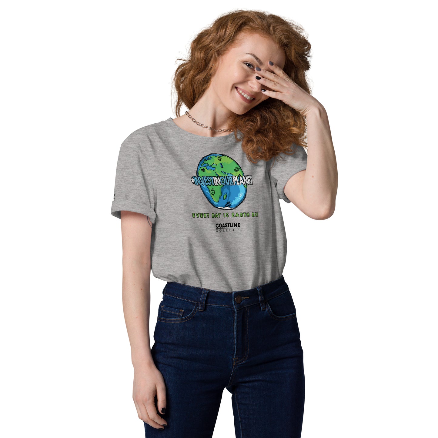 Coastline "Invest In Our Planet" Unisex organic cotton t-shirt (Light Colors)