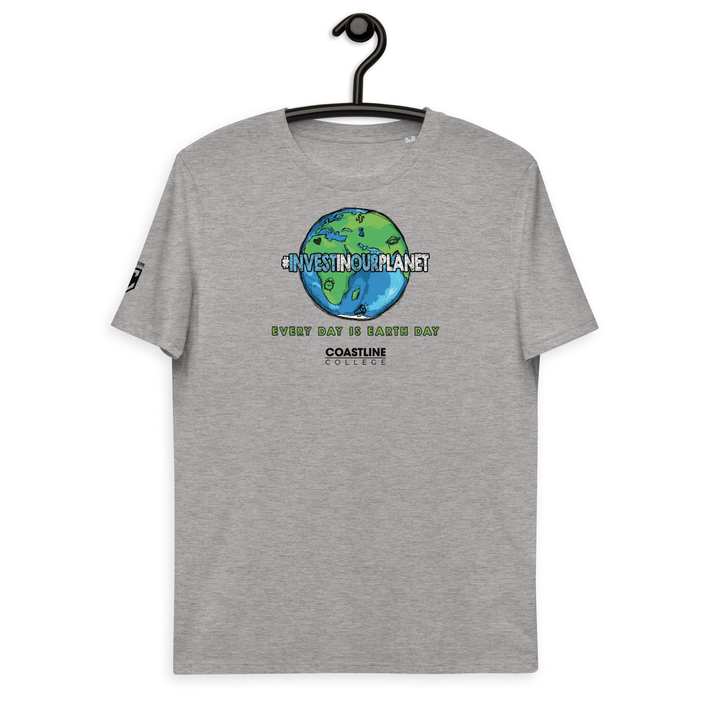 Coastline "Invest In Our Planet" Unisex organic cotton t-shirt (Light Colors)