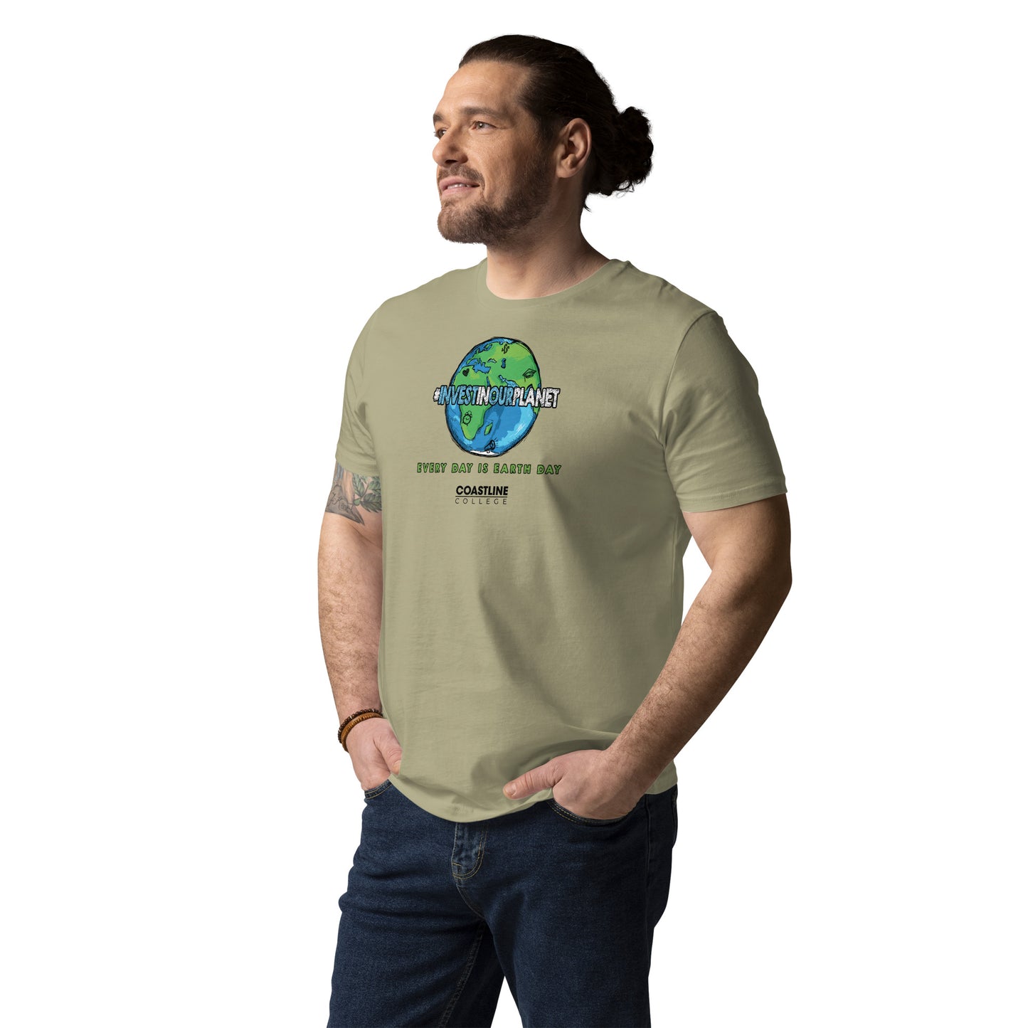 Coastline "Invest In Our Planet" Unisex organic cotton t-shirt (Light Colors)