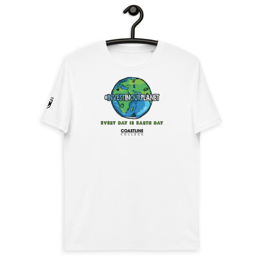 Coastline "Invest In Our Planet" Unisex organic cotton t-shirt (Light Colors)