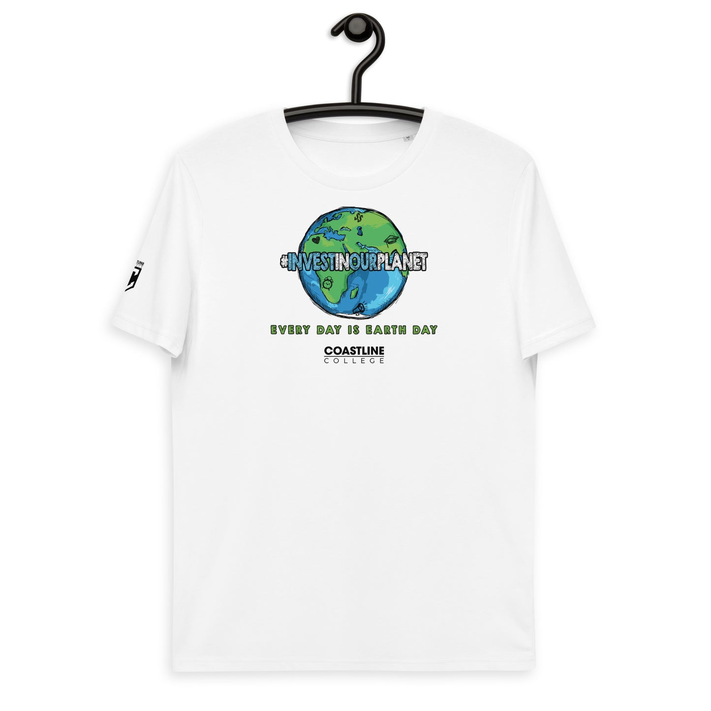 Coastline "Invest In Our Planet" Unisex organic cotton t-shirt (Light Colors)