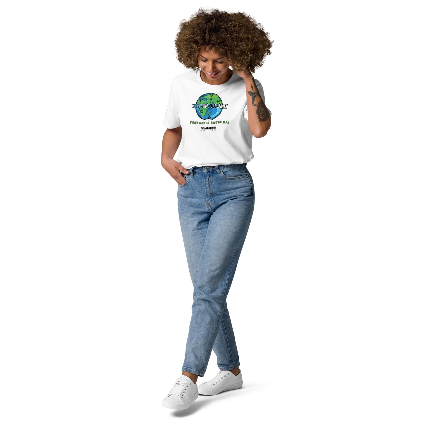 Coastline "Invest In Our Planet" Unisex organic cotton t-shirt (Light Colors)