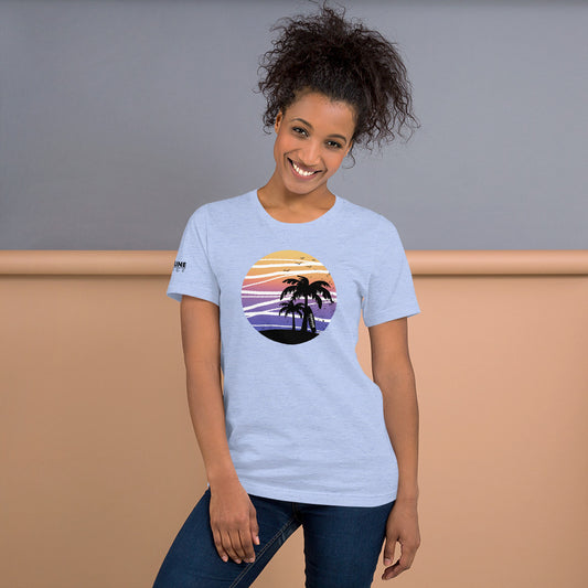 Coastline Summertime Sunset Unisex T-Shirt (Light Colors)