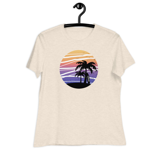Coastline Summertime Sunset Women's Relaxed T-Shirt