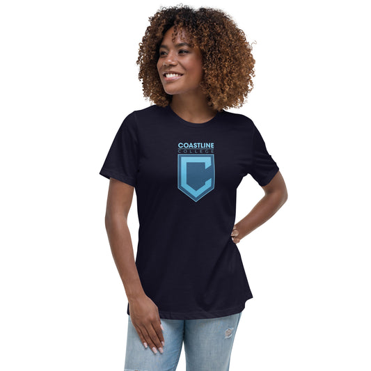 Shield Logo Women's Relaxed T-Shirt - Dark Colors